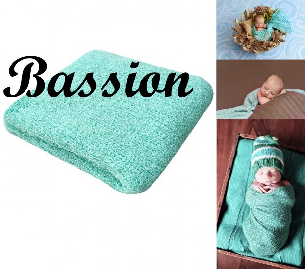 Bassion Newborn Photography Props Newborn Wraps Baby Props Photo Blanket - Click Image to Close